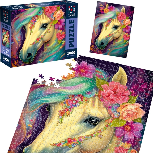 Пазли De.tail Перлина квітів, 1000 елементів (DT1000-12) - Pampik - 3