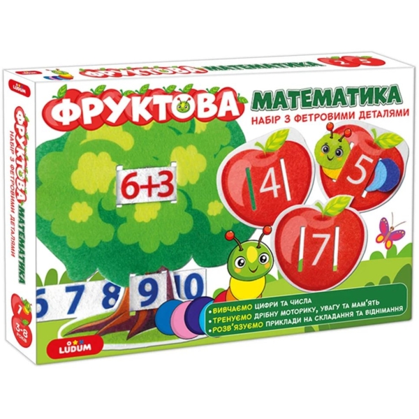 Развивающая игра Ludum Фруктовая математика 2 в 1 (ME5032-15) - Pampik