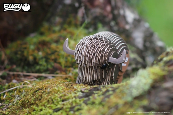 Збірна 3Д модель Eugy Зоопарк Бізон (XEG-045) - Pampik - 8