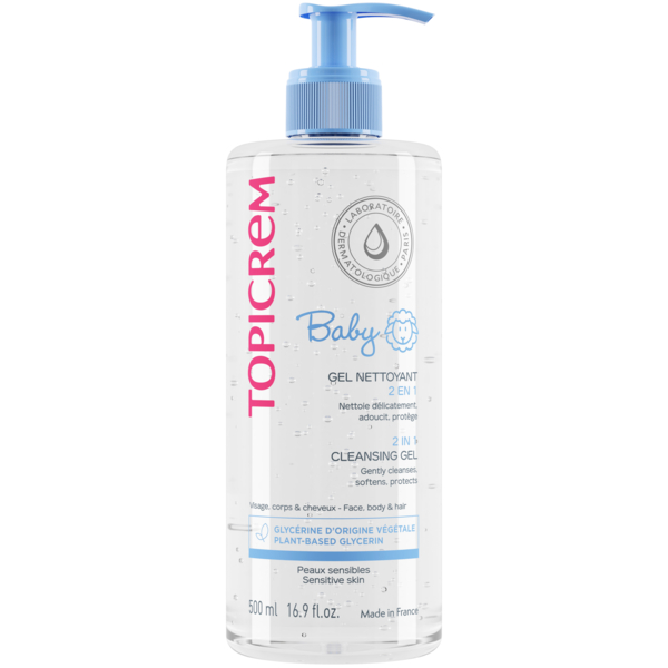Очищающий гель для детей 2 в 1 Topicream Baby 500 мл - Pampik