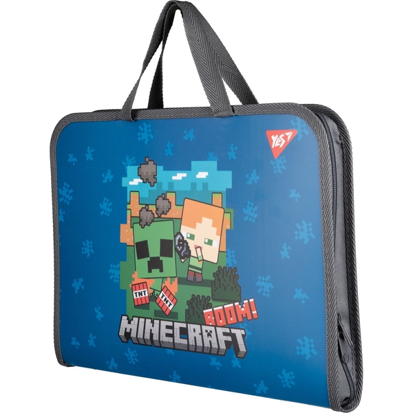 Папка-портфель Yes Minecraft Alex FC на молнии, с тканевыми ручками (492237) - Pampik - 2