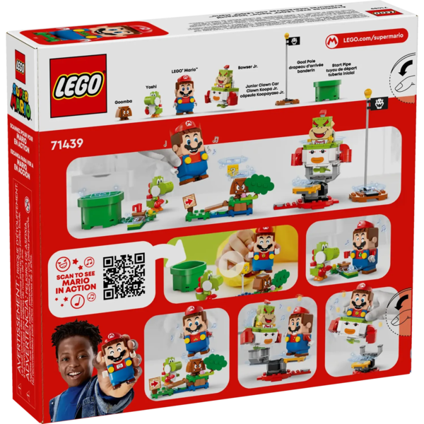 Конструктор LEGO Super Mario Пригоди з інтерактивним LEGO Маріо, 218 деталей (71439) - Pampik
