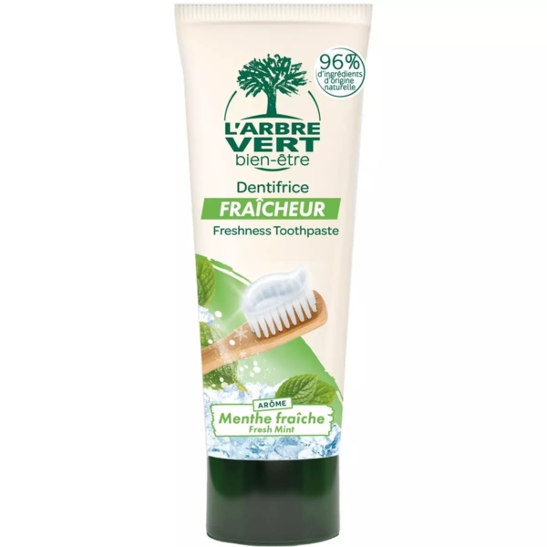 Зубна паста L'Arbre Vert Свіжа м'ята, 75 мл - Pampik