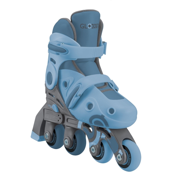 Роликові ковзани Globber Learning Skates 2 в 1, р.30-33, сіро-синій (783-200) - Pampik - 6