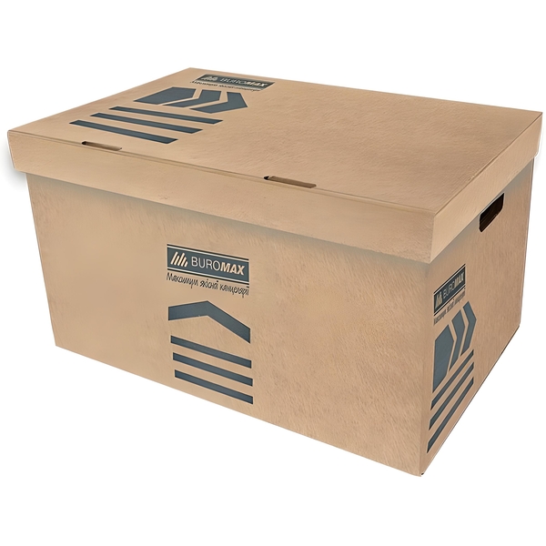 Короб для архивных боксов Buromax Jobmax крафт (BM.3270-34) - Pampik