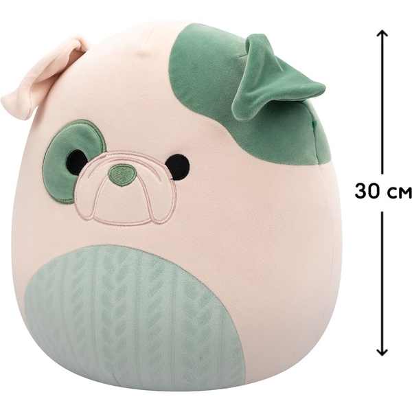 М'яка іграшка Squishmallows Бульдог Августін, 30 см (SQCR06691) - Pampik - 6