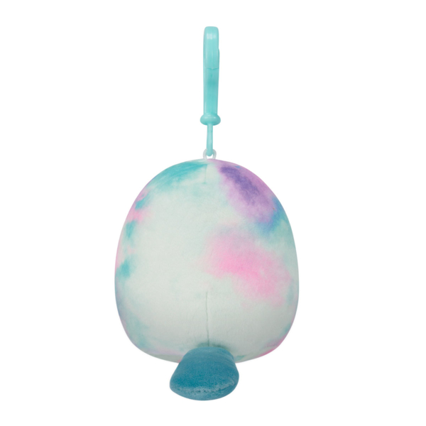 М'яка іграшка-брелок Squishmallows Трицератопс на кліпсі, 9 см (SQCP00216) - Pampik - 4