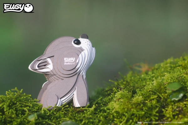 Збірна 3Д модель Eugy Зоопарк Вовк (XEG-040) - Pampik - 8