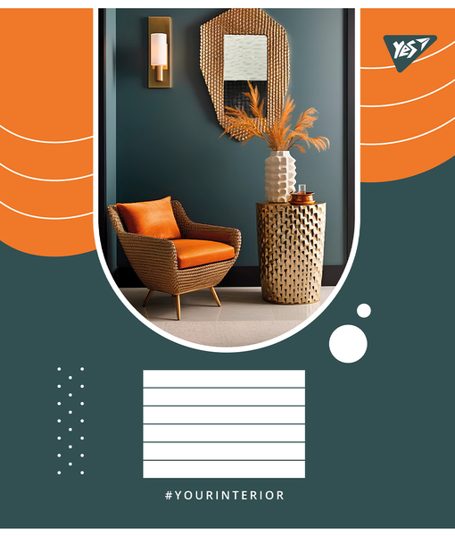 Набор тетрадей Yes Your interior А5, в линейку, 60 листов, 10 шт. (767164) - Pampik - 5