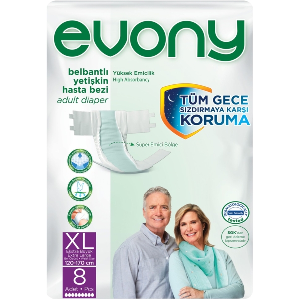 Підгузки для дорослих Evony 4 Extra Large, 8 шт. - Pampik