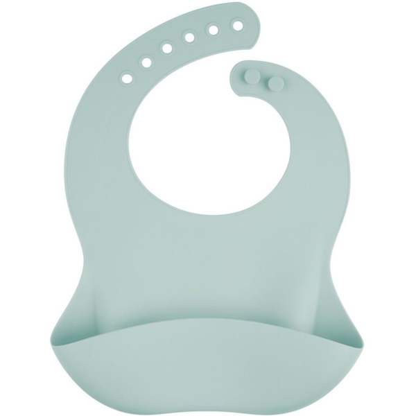 Слинявчик силіконовий Canpol Babies з кишенькою (51/030_gre) - Pampik