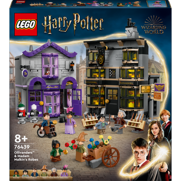 Конструктор LEGO Harry Potter Магазины Оливандера и мантий от Мадам Малкин, 744 детали (76439) - Pampik