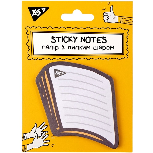 Бумага для заметок Yes Не усложняй! фигурная 40 листов (170359) - Pampik