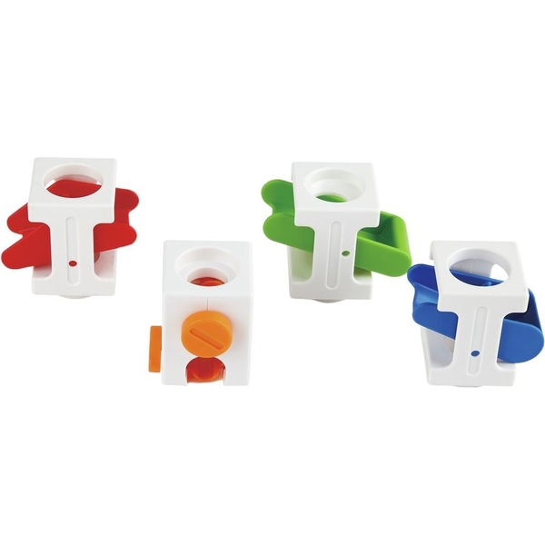 Набір направляючих блоків для конструктора-лабіринту Hape Quadrilla 4 шт. (E6025) - Pampik