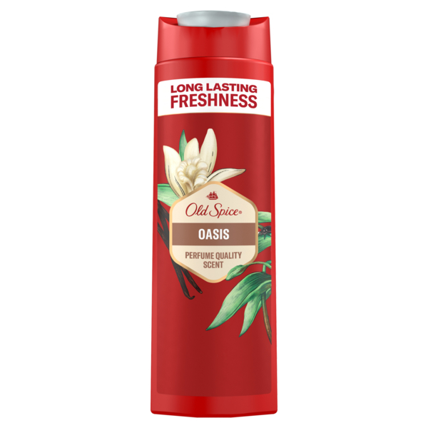 Гель для душу та шампунь Old Spice 3 в 1 Oasis, 400 мл - Pampik