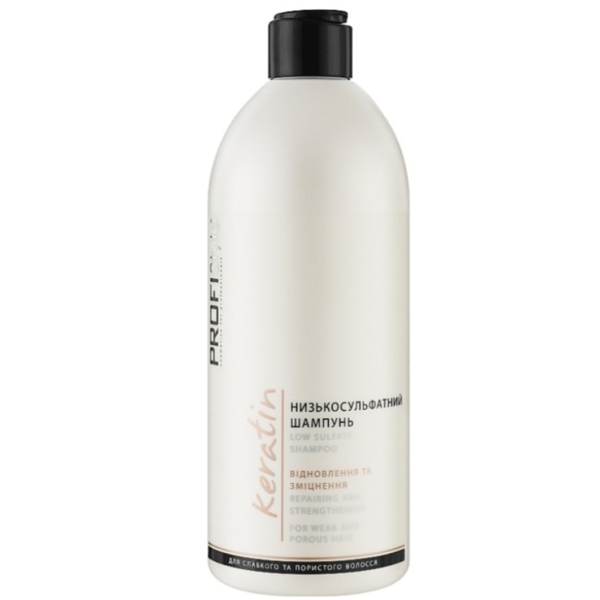 Низькосульфатний шампунь для волосся ProfiStyle Keratin Low Sulfate Shampoo, 500 мл - Pampik