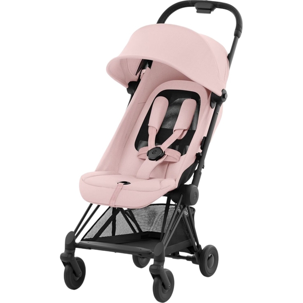 Прогулянкова коляска Cybex Coya Matt Black Peach Pink (522004345) - Pampik - 2