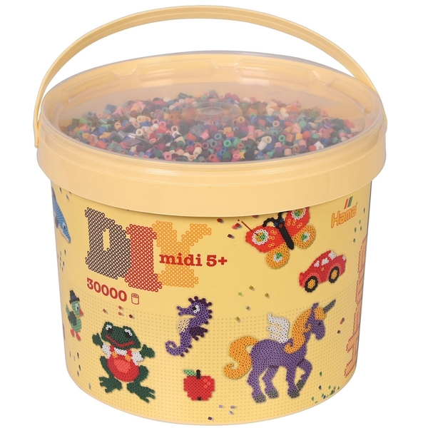 Термомозаика Hama Midi Набор цветных бусин, 30000 шт., 22 цвета (HM-181-67) - Pampik