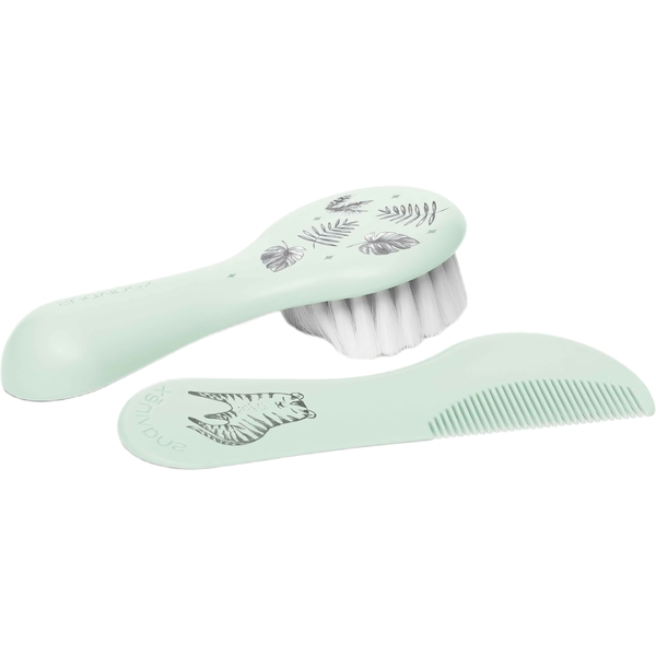Набір гребінців Suavinex 2 шт. м'ятний (400265/2) - Pampik