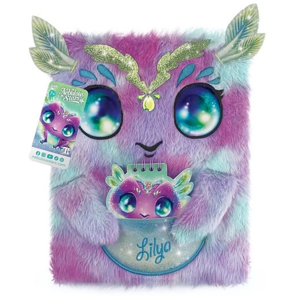 Пушистый блокнот 2 в 1 Nebulous Stars Лилия (12522) - Pampik