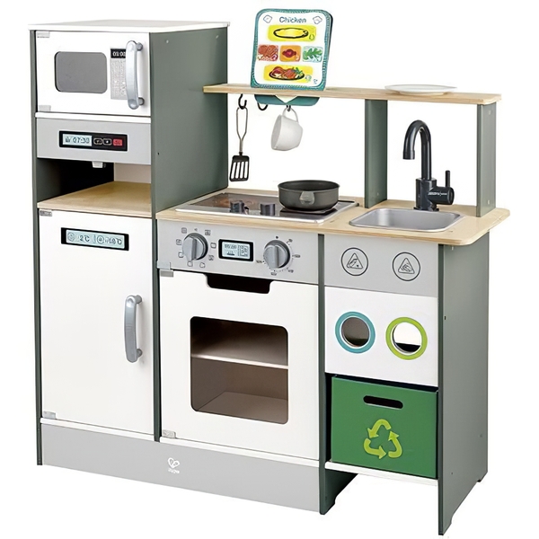 Детская кухня Hape с оборудованием и продуктами (E3178) - Pampik