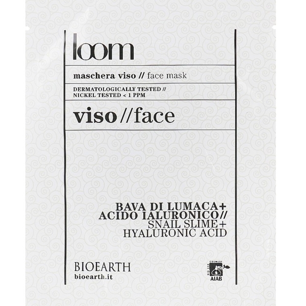 Маска для обличчя Bioearth Loom на основі муцину равлика і гіалурунової кислоти, 15 мл - Pampik