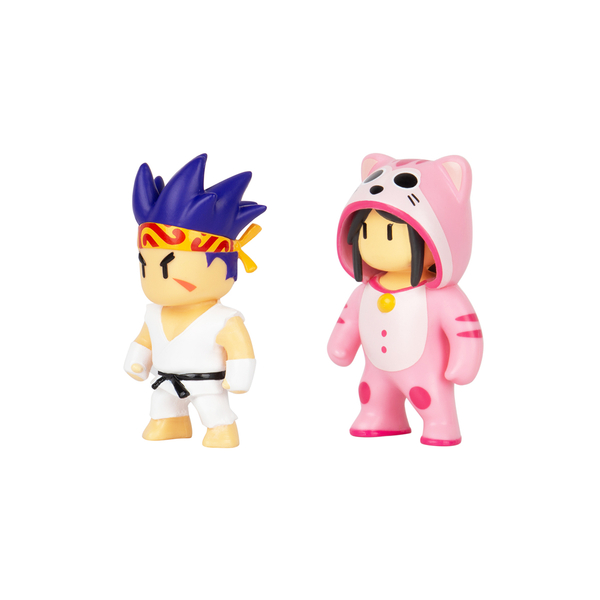 Набор коллекционных фигурок Stumble Guys Сэнсэй Фаерфист и Мяумер, 2 шт. х 6 см (SG2015-3) - Pampik - 2