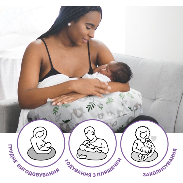 Подушка для годування Chicco Boppy Сіра (79902.69.99) - Pampik - 6