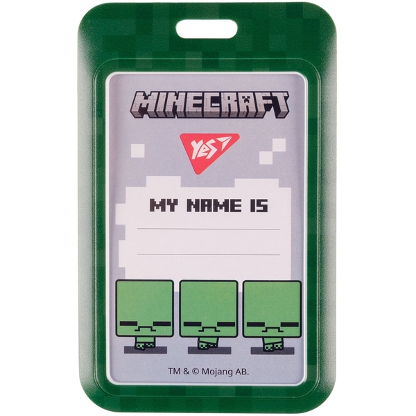 Бейдж Yes Minecraft слайдер без ленты вертикальный (940322) - Pampik