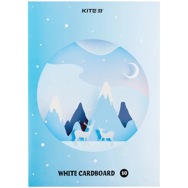 Картон білий Kite А4, 10 аркушів (K24-1254) - Pampik - 2