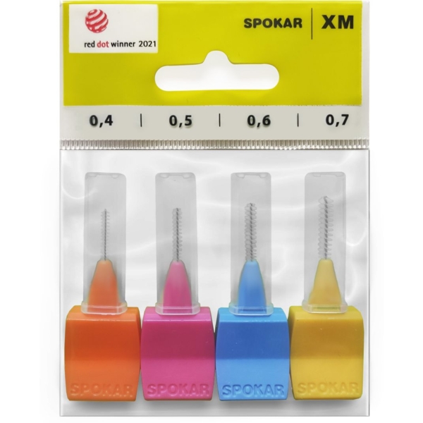 Набор міжзубних йоржиків Spokar XM Mix, 4 шт. - Pampik