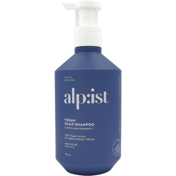 Шампунь для волосся Aekyung Веган Мускус та котон Альпіст, 730 мл - Pampik