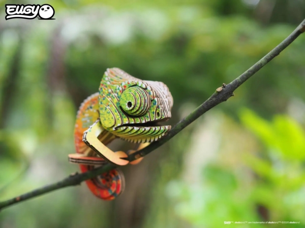 Сборная 3Д модель Eugy Зоопарк Хамелеон (XEG-075) - Pampik - 7