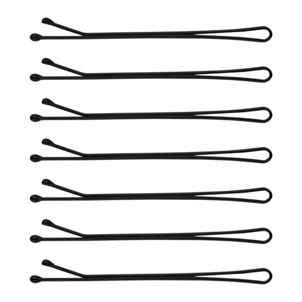 Набор невидимок для волос SPL, 6 см, 24 шт., черный (3000-0060) - Pampik - 4