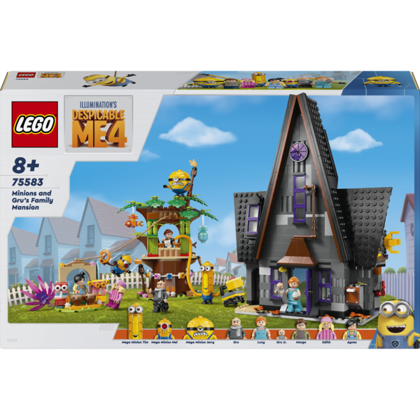 Конструктор LEGO Despicable Me Родинний маєток Ґру й посіпак, 868 деталей (75583) - Pampik