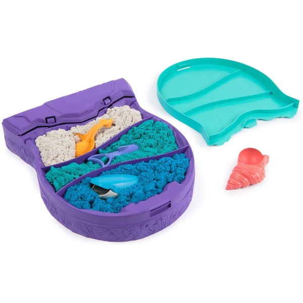 Набір піску для дитячої творчості Kinetic Sand Морські глибини 3 кольори, 680 г (71670) - Pampik - 2