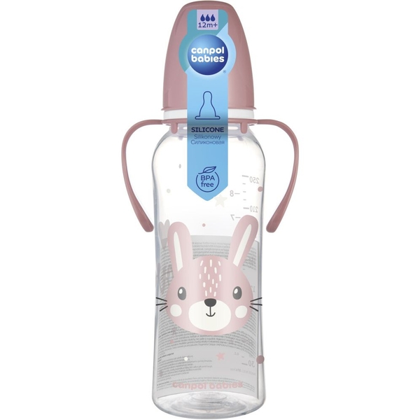 Пляшечка Canpol Babies Cute Animals, 250 мл. (11/845_pin) - Pampik - 3