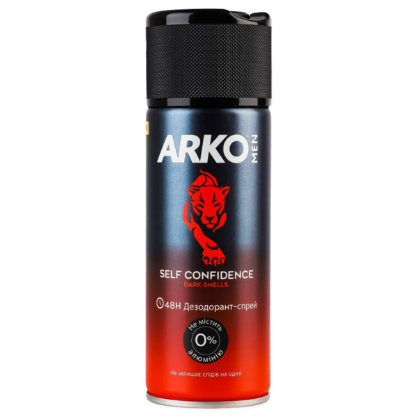 Дезодорант-спрей Arko Men Self Confidence Dark Smells, 150 мл - Pampik