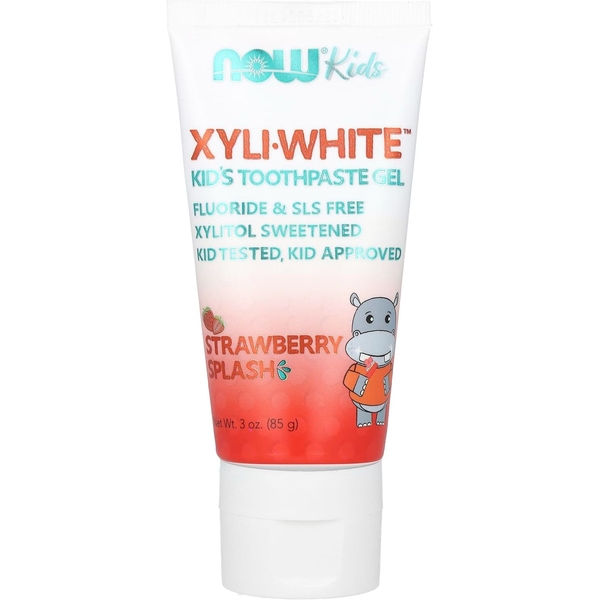 Дитячий зубний гель Now Solutions Xyli White Kid's Strawberry Splash, 85 г - Pampik
