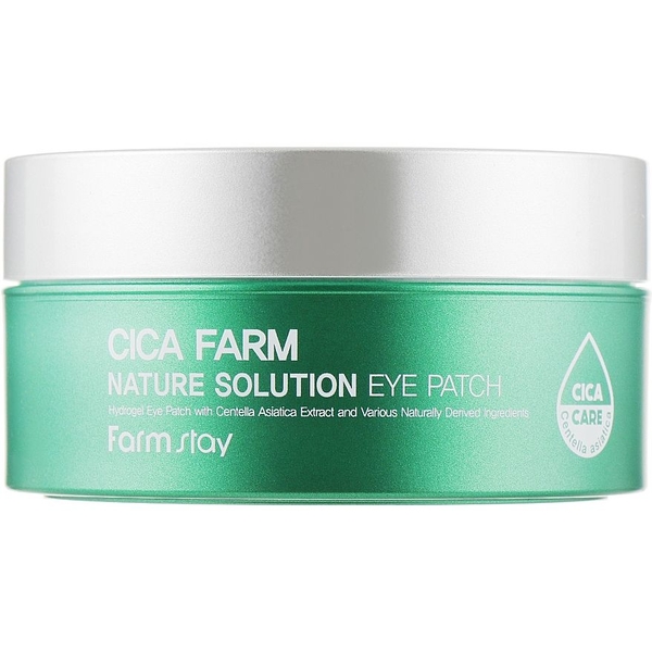 Патчі гідрогелеві Farmstay Cica Farm Nature Solution Eye Patch з центелою азіатської 60 шт. - Pampik - 2