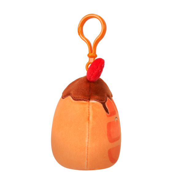 М'яка іграшка-брелок Squishmallows Вафелька Вівер на кліпсі, 9 см (SQCP00219) - Pampik - 5