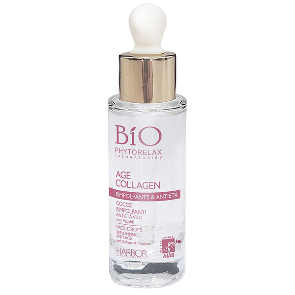Сироватка-краплі Phytorelax Laboratories Bio Age Collagen Plumping Face Drops антивікова для обличчя 30 мл - Pampik