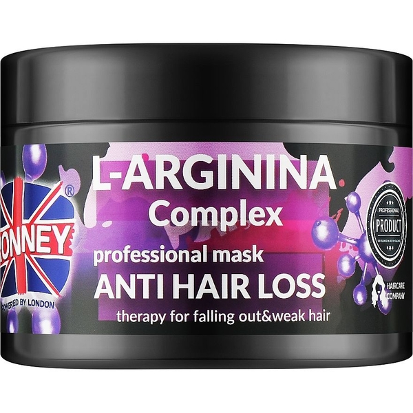 Маска для ослабленого волосся Ronney Professional L-Arginina Complex Anti Hair Loss 300 мл - Pampik