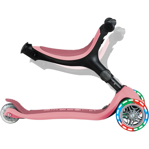 Самокат Globber Go Up Active, 1+ лет, до 20/50 кг, пастельно-темно-розовый (744-210) - Pampik - 10