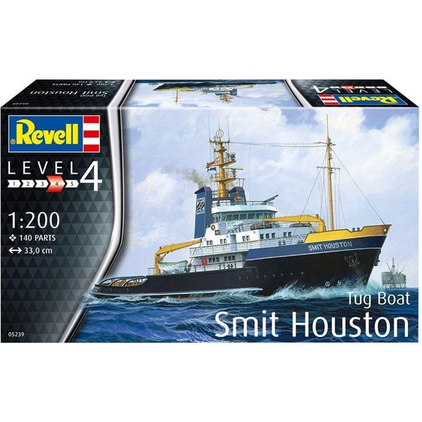 Збірна модель Revell Буксир Smit Houston, рівень 4, масштаб 1:200, 140 деталей (RVL-05239) - Pampik