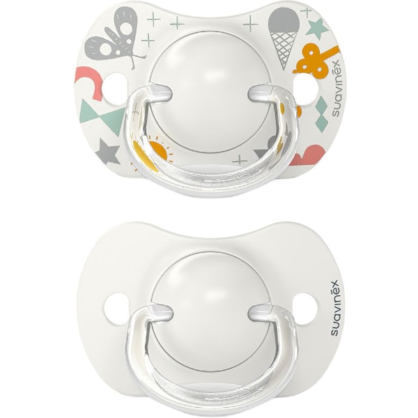 Пустушка Suavinex A walk in the park фізіологічна, 0-6 місяців, 2 шт., сірий (308268) - Pampik