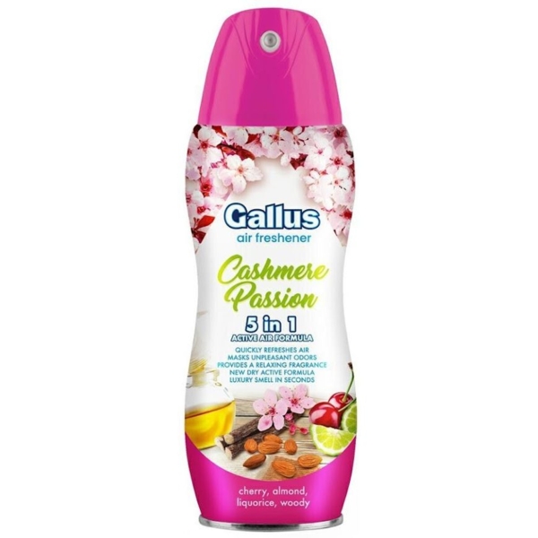 Освіжувач повітря Gallus Cashmer Passion 5v1, 300 мл - Pampik