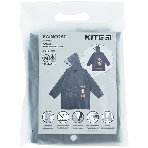 Дощовик дитячий Kite Naruto M (NR24-2600M) - Pampik - 5
