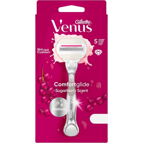 Станок для гоління Venus Olay Comfort Glide Sugarberry, з 1 змінною касетою - Pampik