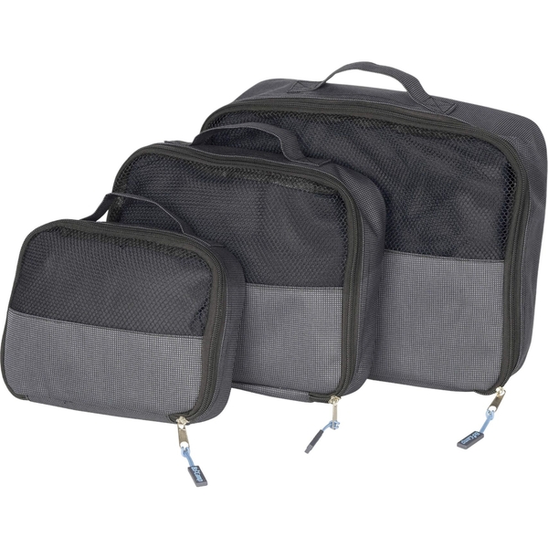 Набор дорожных органайзеров Bo-Camp Travel Pack Cube 3 pc Anthracite (7504370) - Pampik